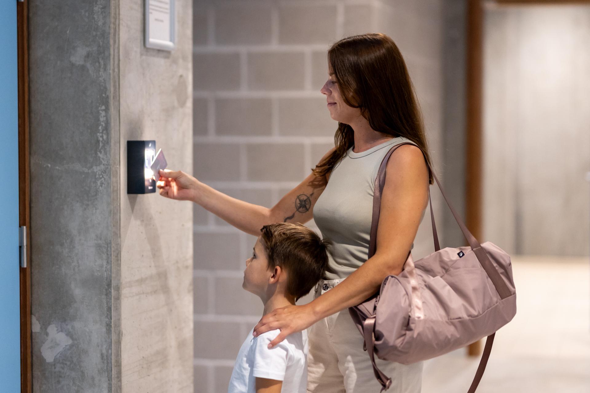 automated booking and access journey, client opening door